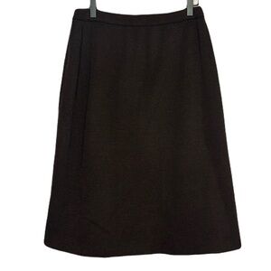 Devernois 14 Made In France Chocolate Brown Knee Length Pencil Skirt Fall Autumn